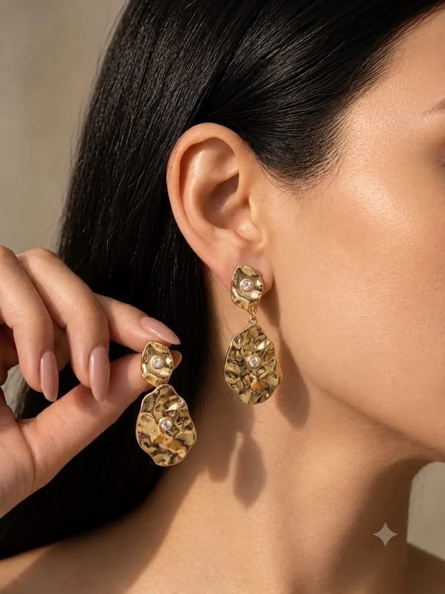 Structure long earring — 1