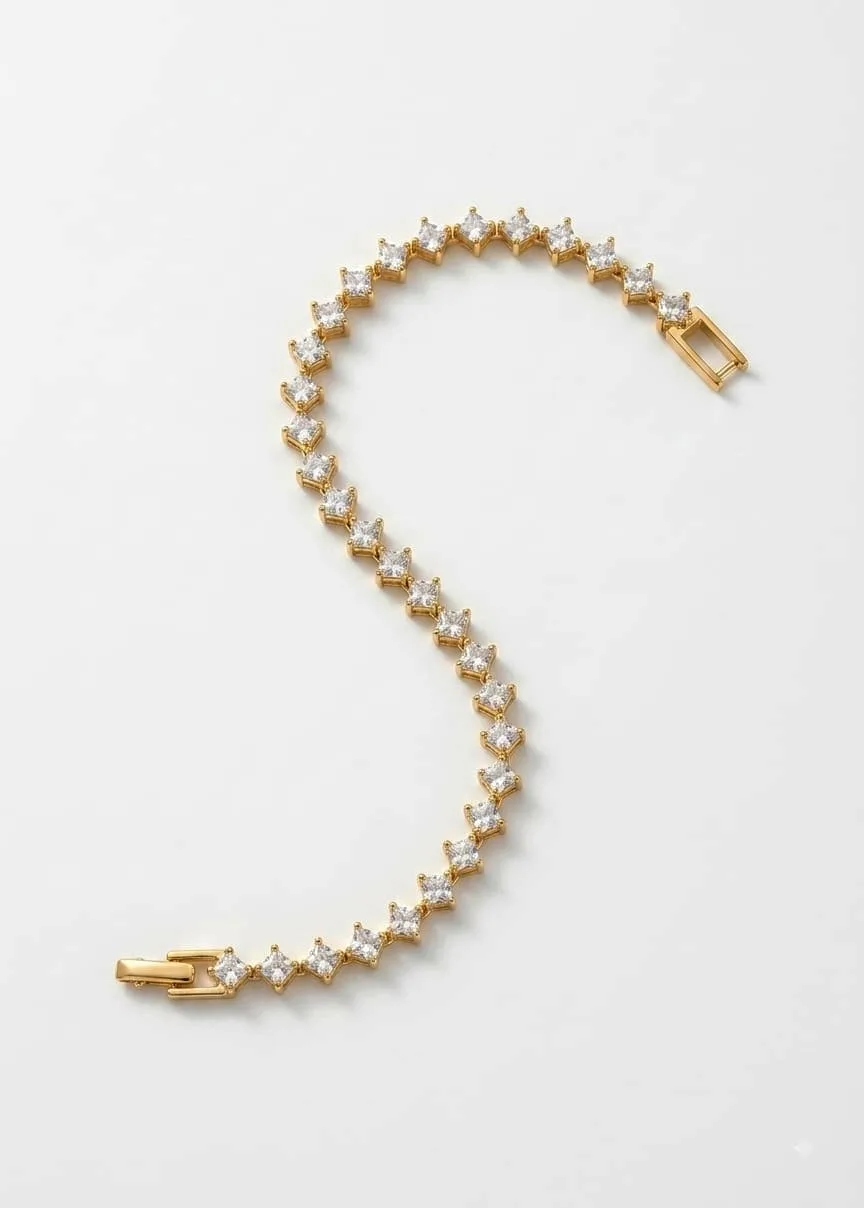 Slim tennis bracelet — 1