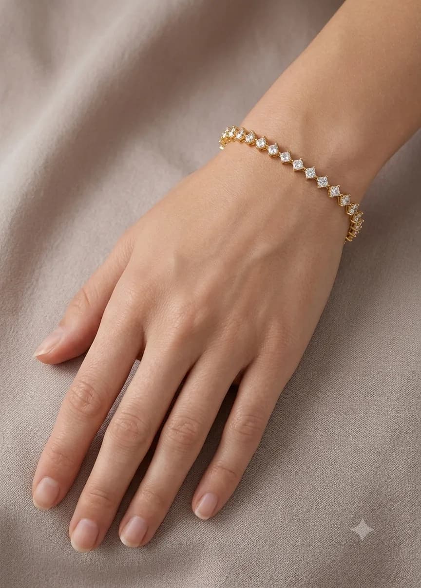 Slim tennis bracelet — 2