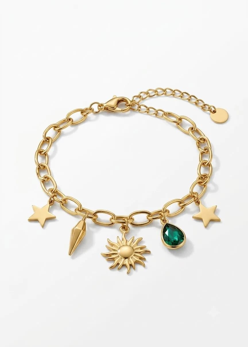 green gem bracelet